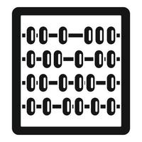 School abacus icon simple vector. Math calculator vector