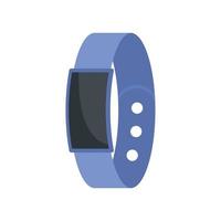 Pedometer bracelet icon flat isolated vector