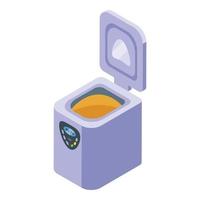 Breadmaker control icon isometric vector. Food machine vector