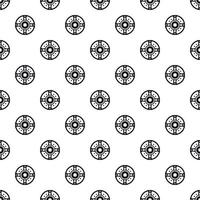Round shield pattern, simple style vector