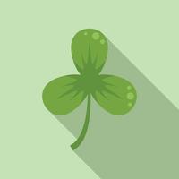 Patrick clover icon flat vector. Irish luck vector