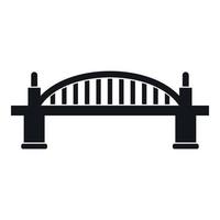 Bridge icon, simple style vector