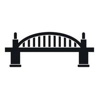 Bridge icon, simple style vector