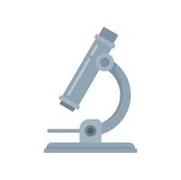 Medical microscope icon flat isolated vector