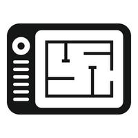 Tablet redesign icon simple vector. Web page vector