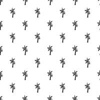 Two palm leafs pattern, simple style vector