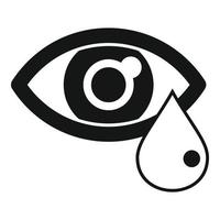 Eye drop icon simple vector. Test doctor vector