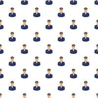 Pilot pattern, cartoon style vector