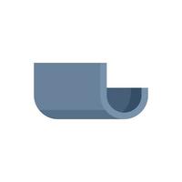 Architecture gutter icon flat isolated vector
