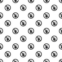 Prohibition sign clamp pattern, simple style vector