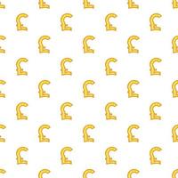 Pound currency symbol pattern, cartoon style vector