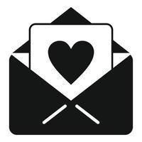 amor correo corazón icono simple vector. ayuda de caridad vector