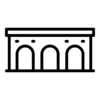 Montenegro bridge icon outline vector. Map tour vector