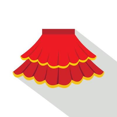 Skirt icon, flat style