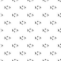 Vampire fish pattern, simple style vector