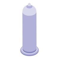 Thin condom icon isometric vector. Birth control vector