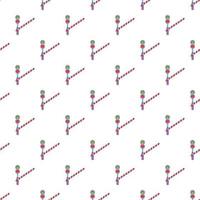 Train barrier pattern, cartoon style vector