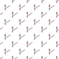 Train barrier pattern, cartoon style vector