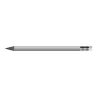 Pencil with eraser mockup, realistic style vector