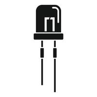 Detector diode icon simple vector. Led bulb vector