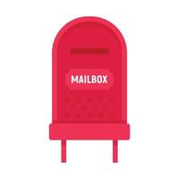 Letterbox icon flat isolated vector