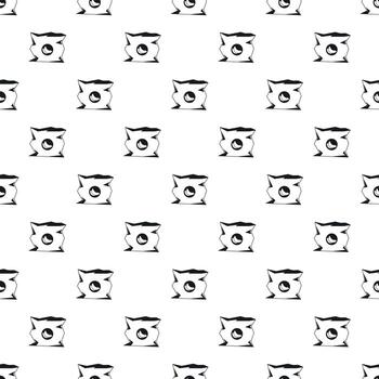 Crumpled bag of chips pattern, simple style vector