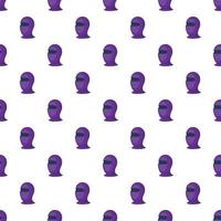 Balaclava pattern, cartoon style vector