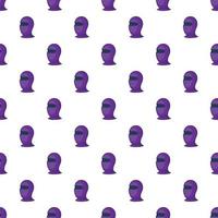 Balaclava pattern, cartoon style vector