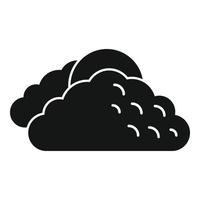 Night moon cloud icon simple vector. Cold sunshine vector