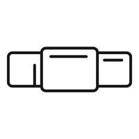 Drain pipe icon outline vector. Water pipeline vector