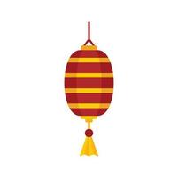 Design chinese lantern icon flat isolated vector