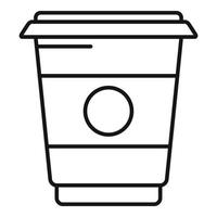 Jam cocoa cream icon outline vector. Paste jar vector