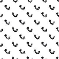 Shrimp pattern, simple style vector