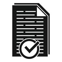 Approved product review icon simple vector. Customer evaluation vector