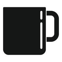 vector simple de icono de taza de chocolate. taza de café