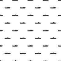 Little powerboat pattern, simple style vector