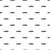 Little powerboat pattern, simple style vector