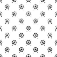 Ferris wheel pattern, simple style vector