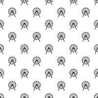 Ferris wheel pattern, simple style vector