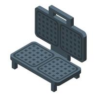 Cake waffle maker icon isometric vector. Food machine vector