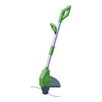 Yard trimmer icon isometric vector. Grass string vector