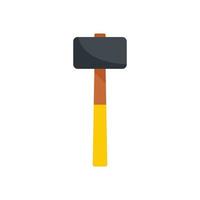 Sledge hammer icon flat isolated vector