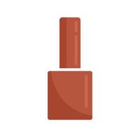 Modern nail polish icon flat isolated vector