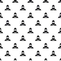 Lumberjack pattern, simple style vector