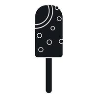 Ice cream icon, simple style vector