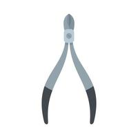 Laboratory forceps icon flat isolated vector