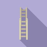 Stepladder icon flat vector. Construction stand vector