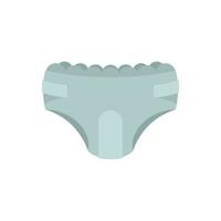 Odor diaper icon flat isolated vector