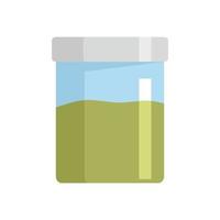 Plant condiment jar icon flat isolated vector