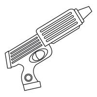 icono de juguete de pistola de agua, estilo de esquema vector